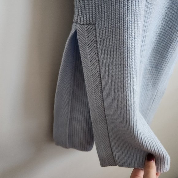 *SOLD* ARITZIA | WILFRED 100% wool Palmier sweater tunic blue sleeveless sz XS - Picture 3 of 6